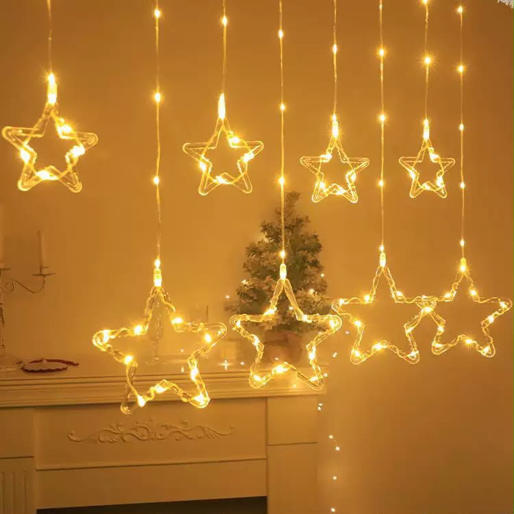 LUCES DE NAVIDAD CALIDA ESTRELLAS