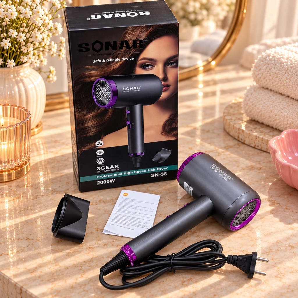 [PY-SN-38] SECADOR DE PELO SONAR 2000W