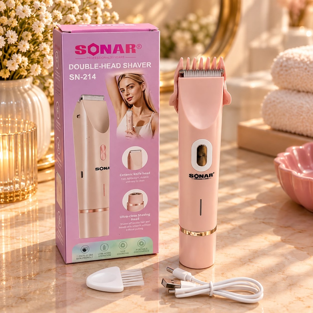 AFEITADORA Y DEPILADORA DOBLE SONAR