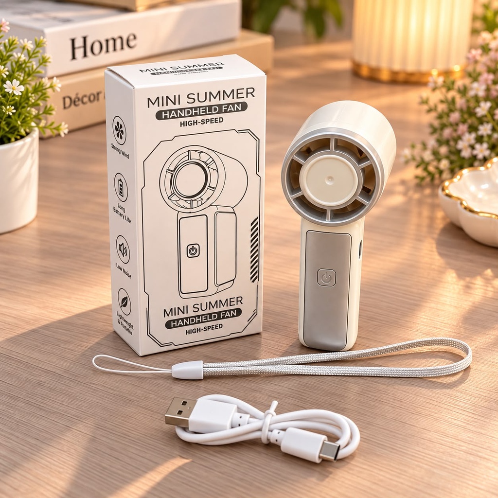 VENTILADOR MINIATURA CON COLGANTE