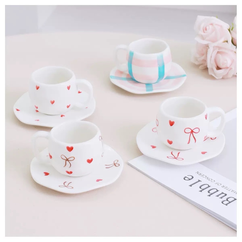 TAZA CON PLATO CERAMICA