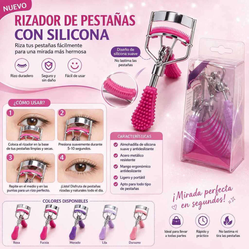 ARQUEADOR de pestañas con silicona