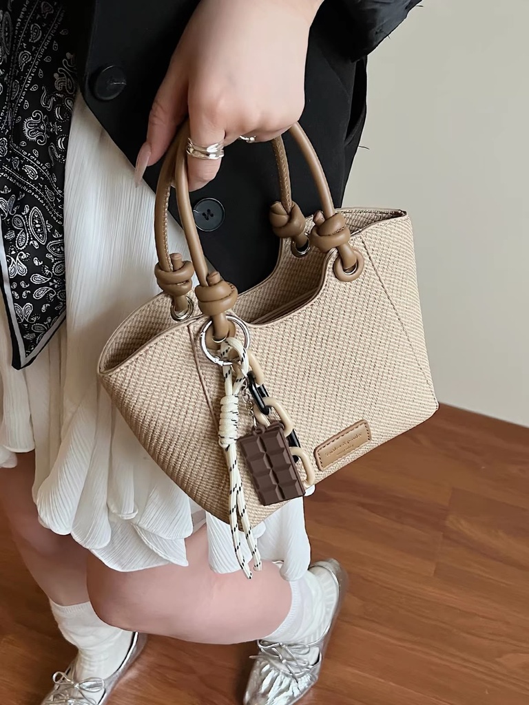 MINI CARTERITA MARRON Y BEIGE