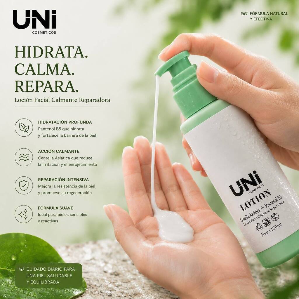 [PL-UNI40798/740798] Locion facial calmante reparadora CENTELLA ASIATICA + PANTENOL B5 UNI