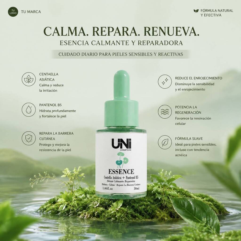 [PL-UNI40804/740804] Serum calmante reparador CENTELLA ASIATICA + PANTENOL B5 UNI