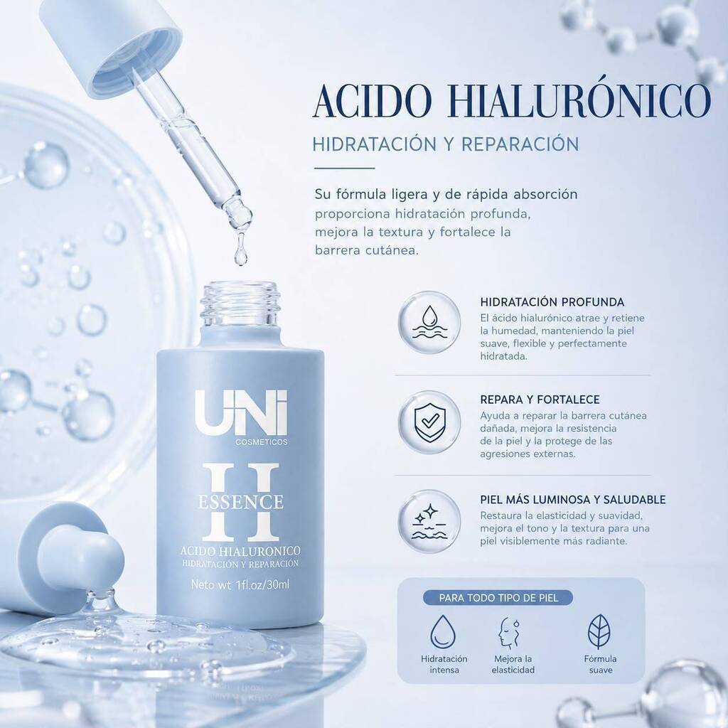 [PL-UNI14805/714805] Serum hidratacion ACIDO HIALURONICO 30ml UNI