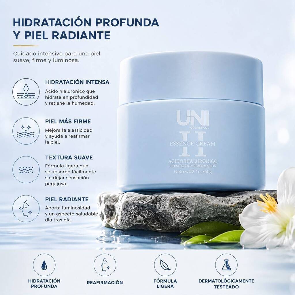 [PL-UNI14799/714799] Crema facial 60grs ACIDO HIALURONICO UNI
