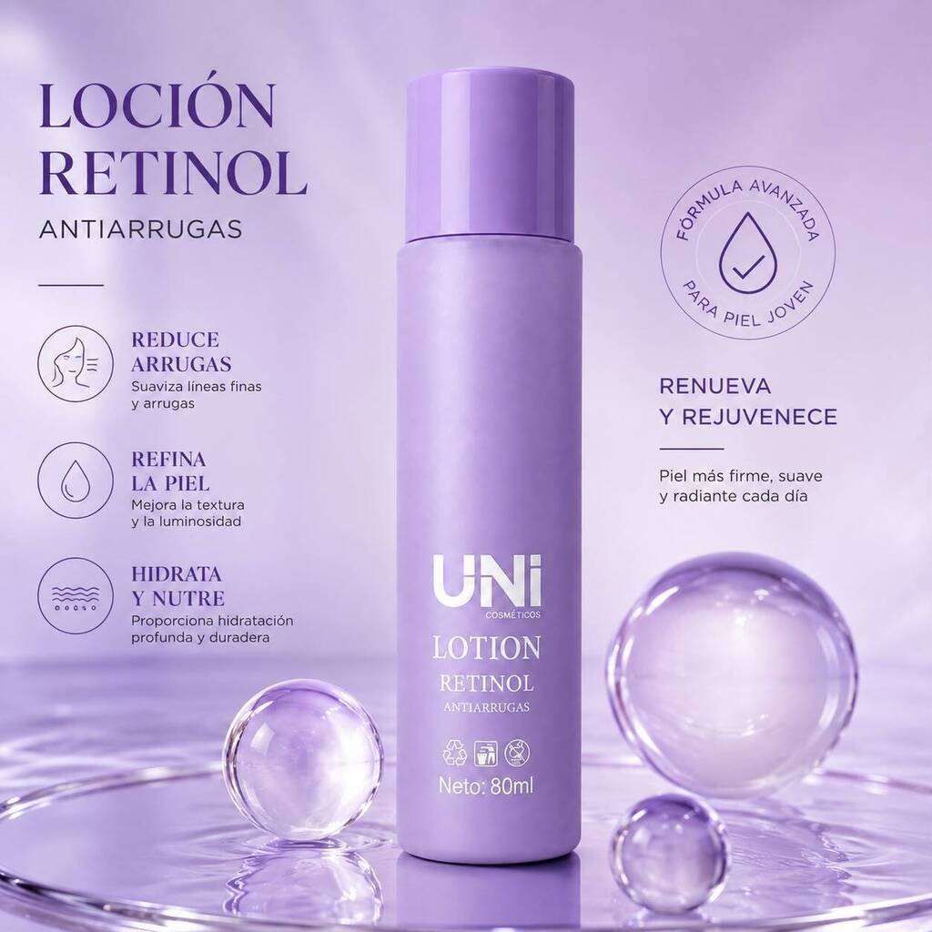 Locion facial 80ml RETINOL UNI