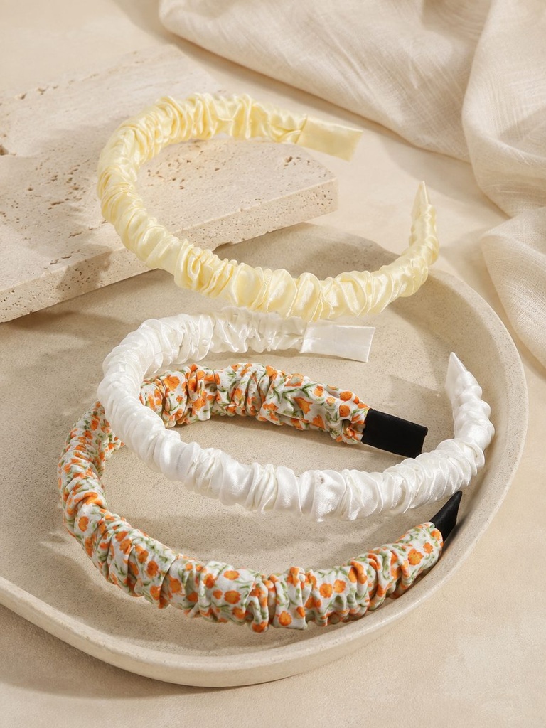 SET DE VINCHAS FRUNCIDAS PCS*3