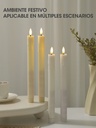 VELAS LED DERRETIDA 25 CM PACK*2