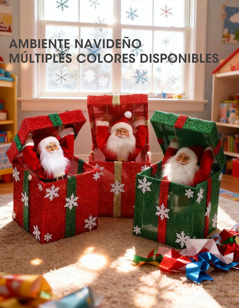ADORNO NAVIDEÑO CAJA DE REGALO
