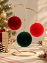 BOLAS DE NAVIDAD TERCIOLPELO 6 CM PACK*6