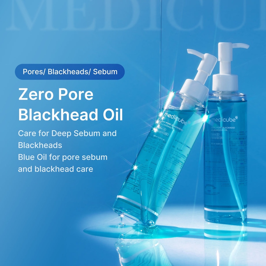 Aceite limpiador facial Zero Pore Blackhead Deep Cleansing Oil 205ml para puntos negros Medicube ORIGINAL #14610
