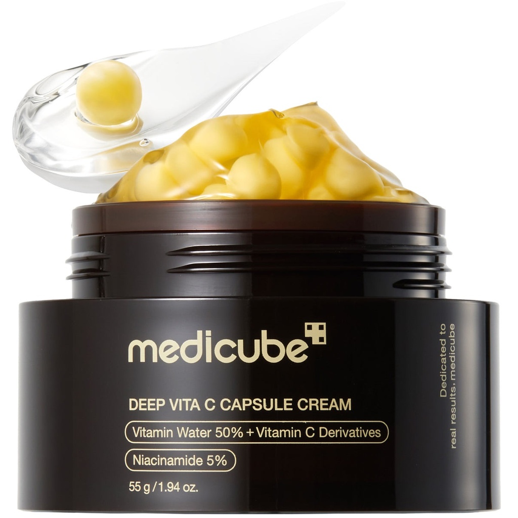 Crema Facial con Capsulas Deep Vita C cream iluminadora anti manchas 55g Medicube ORIGINAL #69866