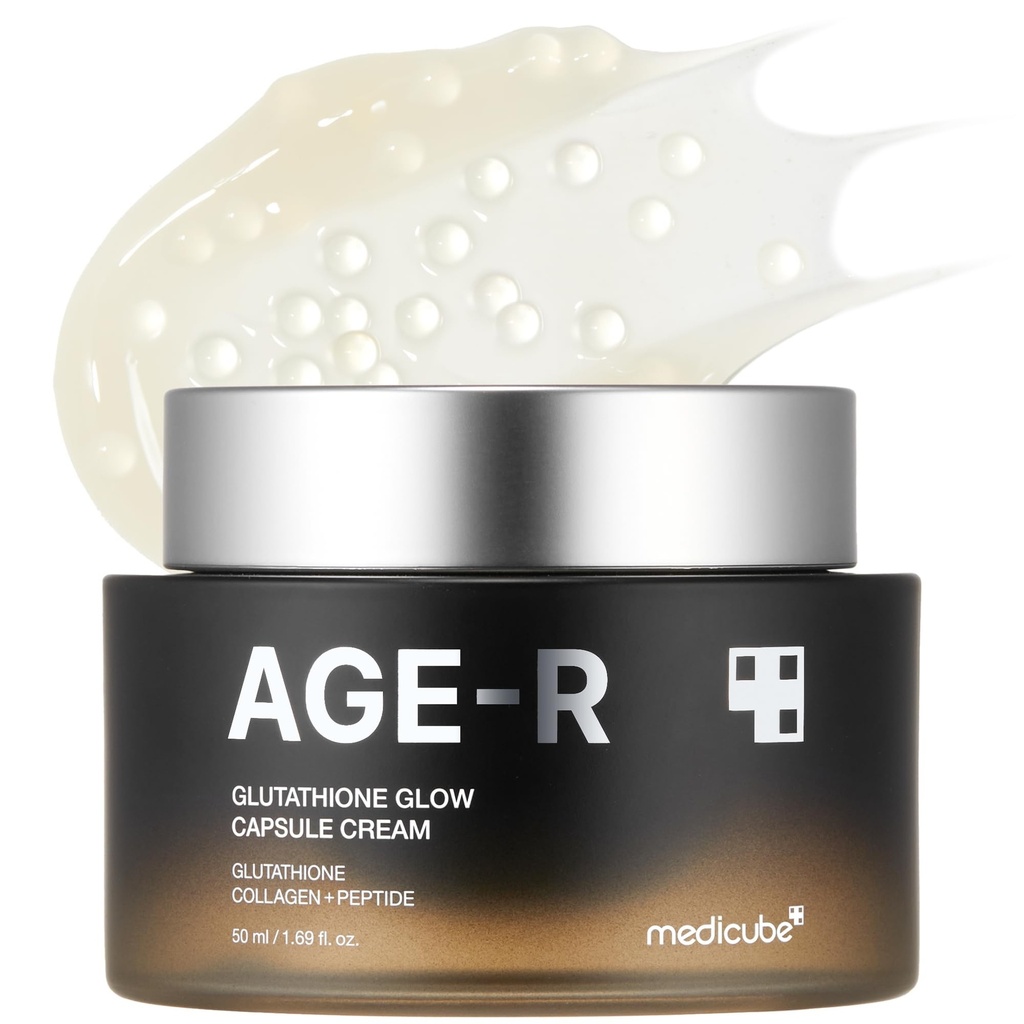 Crema facial con Capsulas AGE-R Glutathione Glow Capsule cream 55g hidratante profunda Medicube ORIGINAL #73188