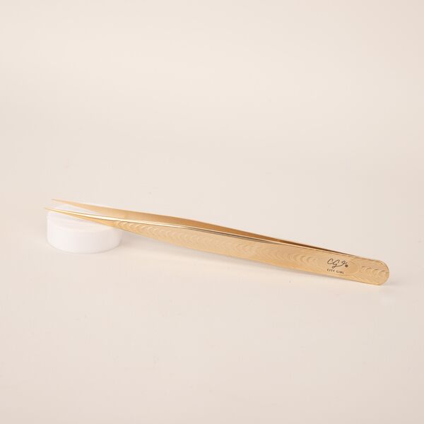 Pinza Recta Para Extensión de Pestañas City Girl