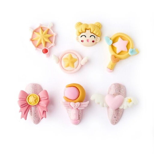 [PG-GH-9016-Z] Decoracion Para Unas Sailor Moon 