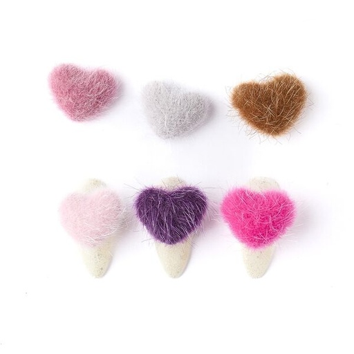 [PG-GH-9015-Z] Pompon Para Unas De Corazon x12 Unidades 