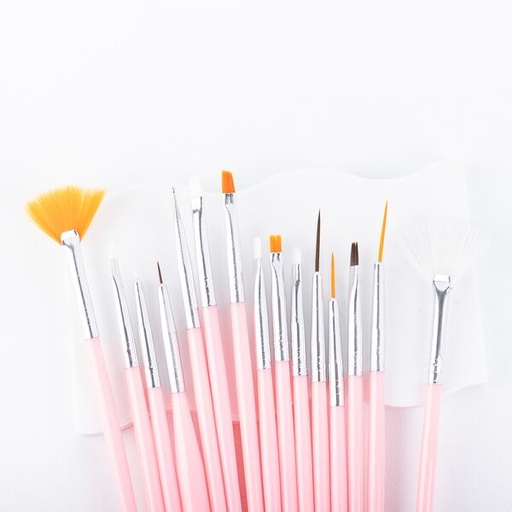 [PG-MJB6015-Z] Set X15 Pinceles para uñas