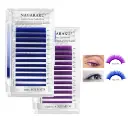 extensiones de/para pestañas Nagaraku 0.07D tecnologicas abanico prearmado mix color 8-15mm