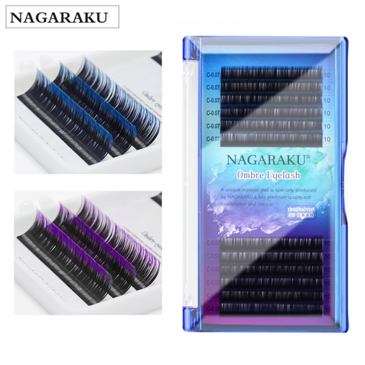 extensiones de/para pestañas Nagaraku Ombré mix combinadas