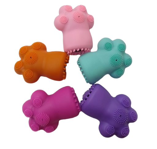 Limpiadores faciales manual de silicona cepillo peines exfoliantes patitas