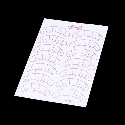 [PL-250057] blister X10 planchas de parches para pestañas con medición