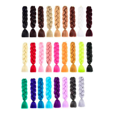 [PL-062261] Pelo kanekalon extensiones colores surtidos 