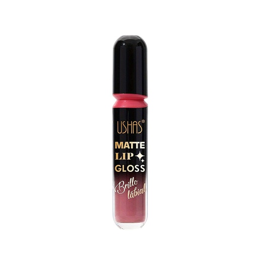 [PL-615249] lip gloss labial MATTE degrade negro USHAS