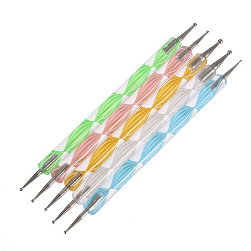 [SGL002-1] Blister de 5 punteros dotting nail art