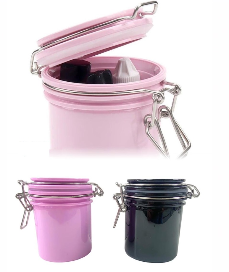 Contenedores herméticos p/ pegamentos adhesivos de pestañas