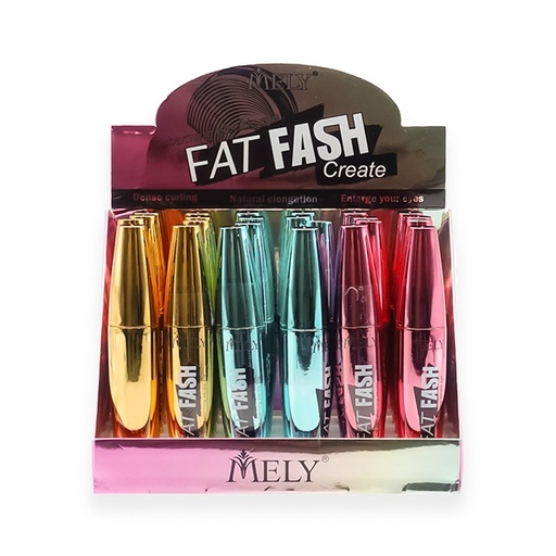 [PM-812007] Mascara de pestañas fat fash 12ml MELY___CAJA X24PCS. 