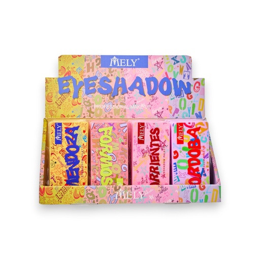 [PM-826025] Paleta de sombras eyeshadow professional MELY___ CAJA X 24PCS 