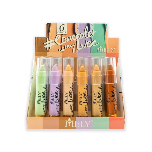 [PM-829006] Corrector en barra rainbow fix MELY___ CAJA X24PCS.