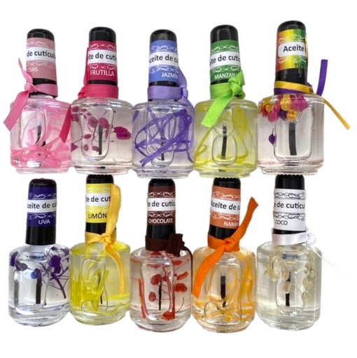 aceites para cuticulas uñas con adorno
