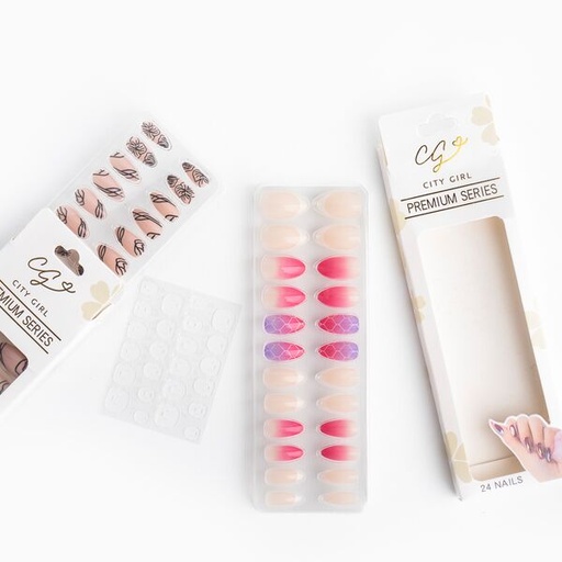 Uñas Postizas Press On City Girl