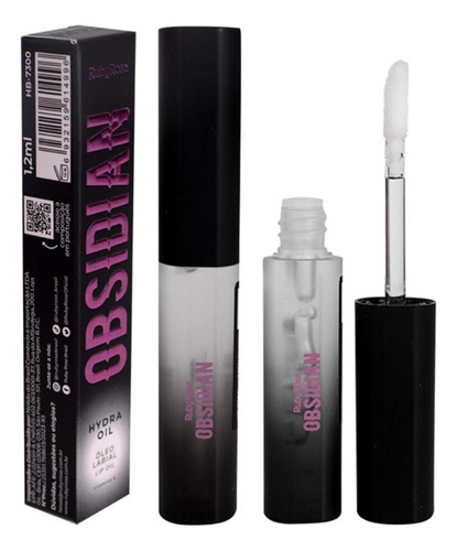 Lip oil brillos labiales transparentes Hydra Oil Obsidian Ruby Rose