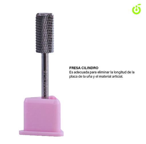 [BH003386] Fresa Tungsteno Cilindro Recto CHERIMOYA___PACK X10 