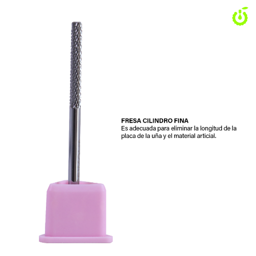 [BH003387] Fresa Tungsteno Cilindro Recto Fino CHERIMOYA___PACK X10 