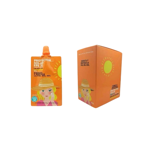 [PT-0131] protector solar para rostro faciales con aloe vera FPS 30 10g T&L 