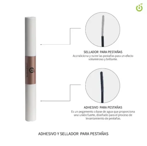 [CHP013] Pegamento 2 en 1 para pestañas en racimo CHERIMOYA ___PACK X12