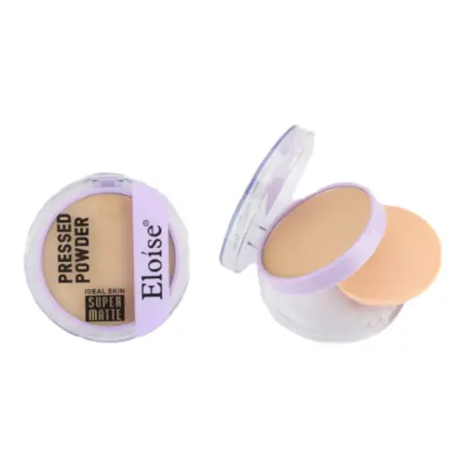 polvo compacto Super Matte con esponja aplicadora Eloise