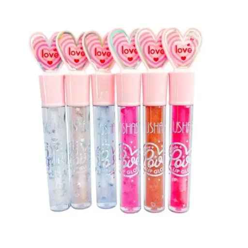 [PY-9321] Brillos Labiales corazón Love Glitter USHAS