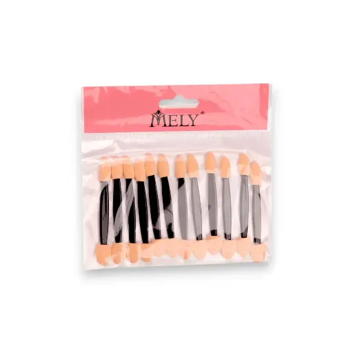 [PM-10815] Aplicador de sombra doble puntas X12U Mely ___PAQUETE X12PCS.