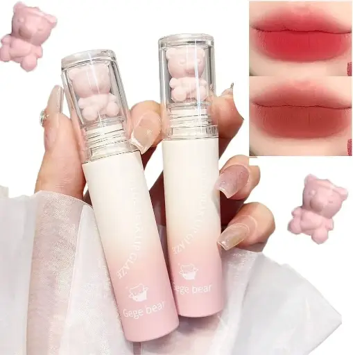 lip gloss labial matte Glaze osito Gege Bear