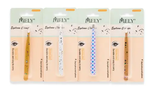 [PM-H929K] Pinza de depilar para pestañas MELY___PAQUETE X12PCS.