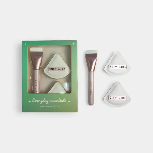 [PG-JH-55001] kit de esponjas + brochas City Girl 