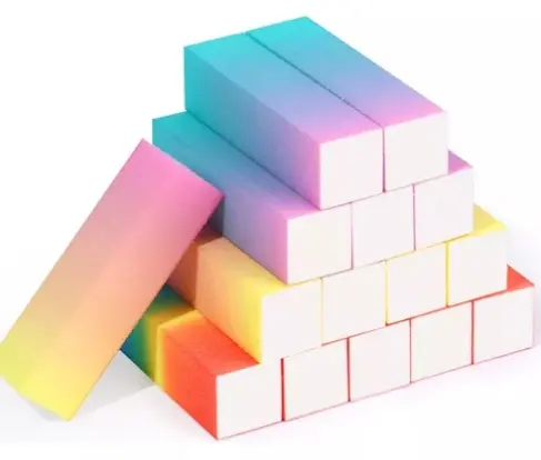 [PY-8291] Lima de Uñas Ladrillo Arcoíris ___Pack x10Uni 