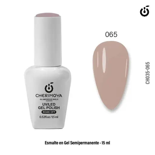 Esmaltes de/para uñas semipermanente 15ml CHERIMOYA___PACK X6