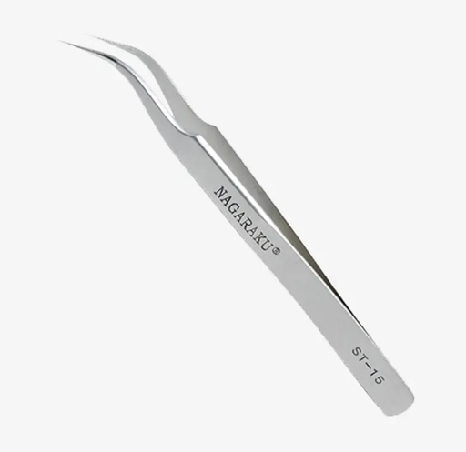 pinzas de/para extensiones pestañas original Nagaraku Curva ST-15